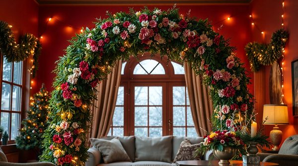 Location d'une arche festive de noël pour vos célébrations